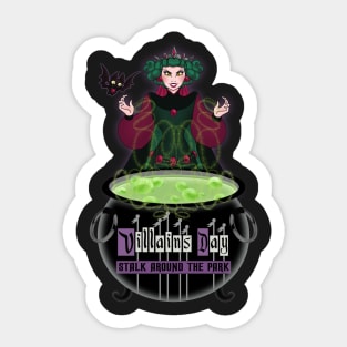 Villains Day Stalk Around The Park Sticker